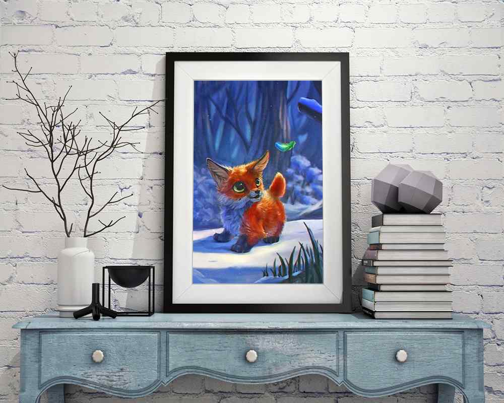 Baby Fox - DIY Diamond Painting Kit