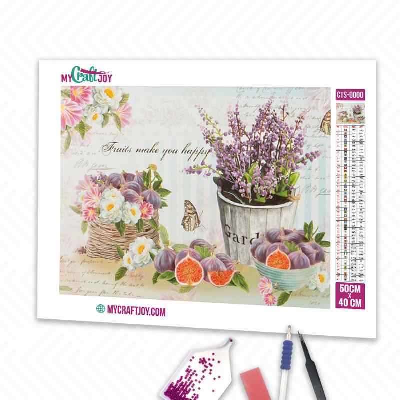 Flowes and Fruits - DIY Diamond Painting Kit