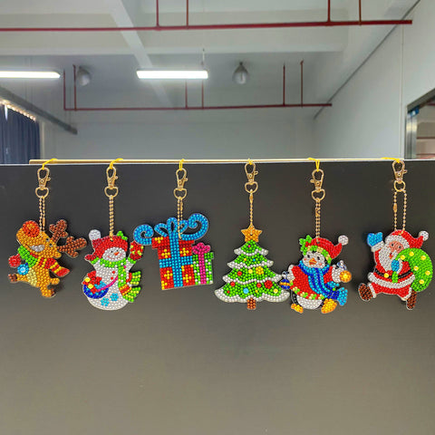 Christmas Keychain (6 pack) - Diamond Painting Accessories