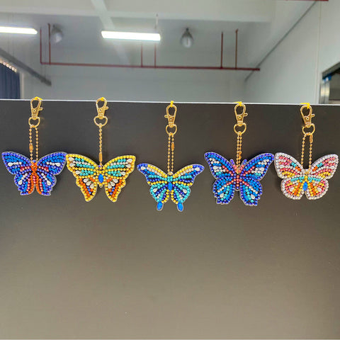 Butterfly Keychain (5 pack) - Diamond Painting Accessories