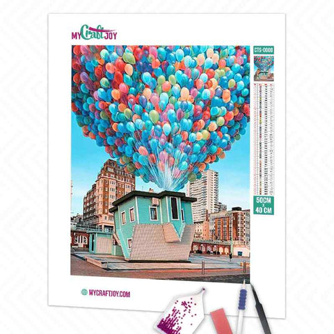 Upside Down House - DIY Diamond Painting Kit