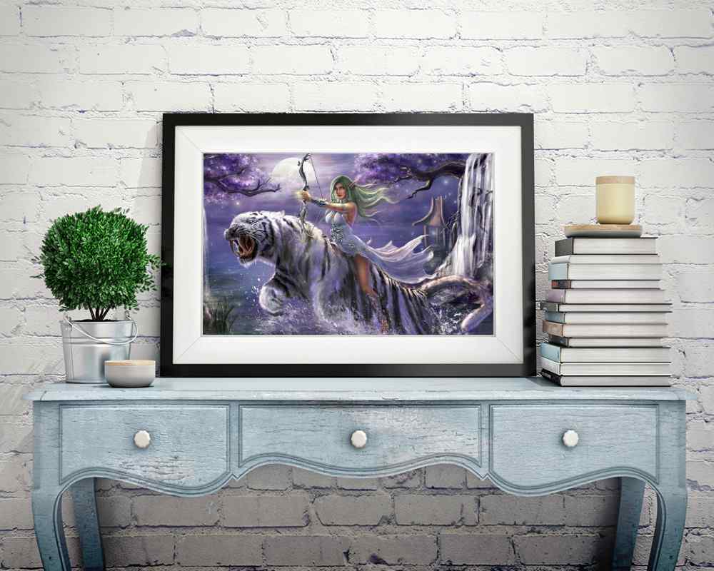 Tiger and Elf - DIY Diamond Painting Kit