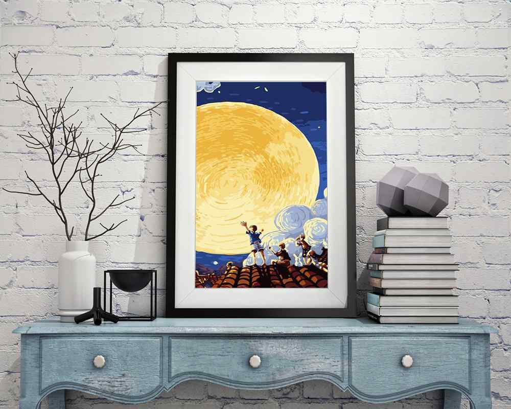 Moon - DIY Diamond Painting Kit