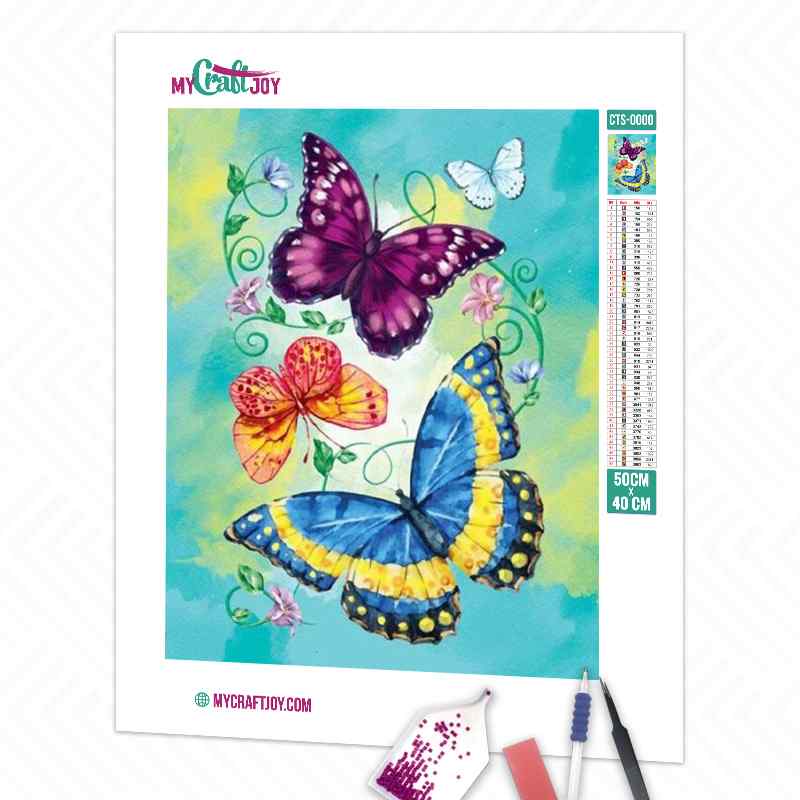 Butterflies - DIY Diamond Painting Kit