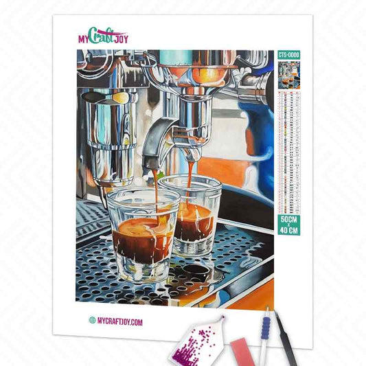 Coffee Machine - DIY Diamond Painting Kit