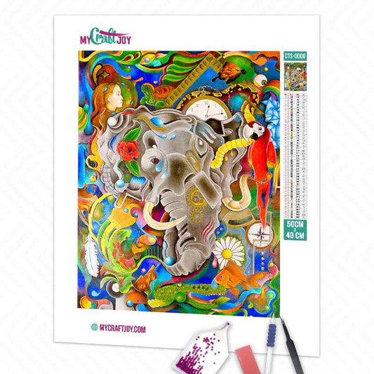 Abstract - DIY Diamond Painting Kit