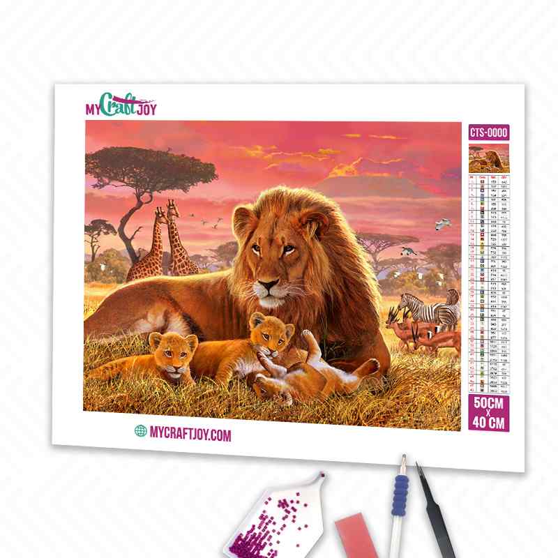 Lion - DIY Diamond Painting Kit