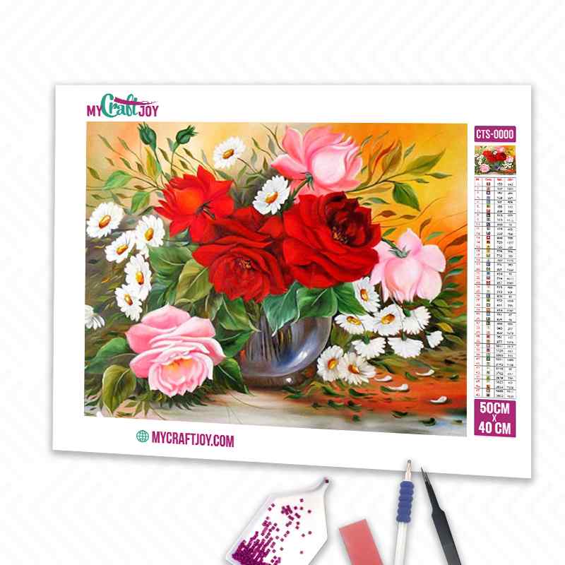Flowers - DIY Diamond Painting Kit