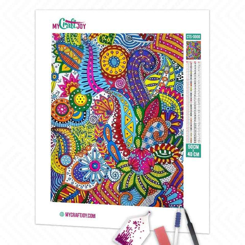 Flowers Mandala - DIY Diamond Painting Kit