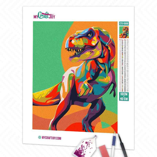 Dinosaur Abstract - DIY Diamond Painting Kit