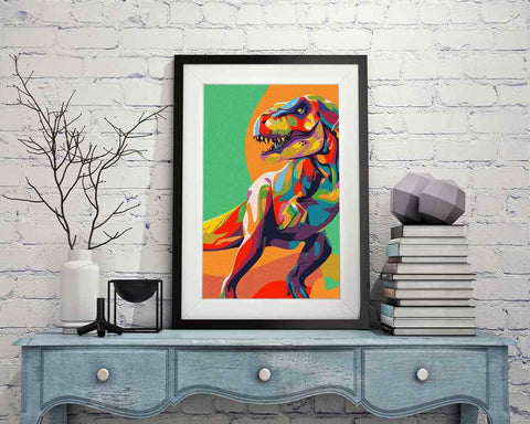 Dinosaur Abstract - DIY Diamond Painting Kit