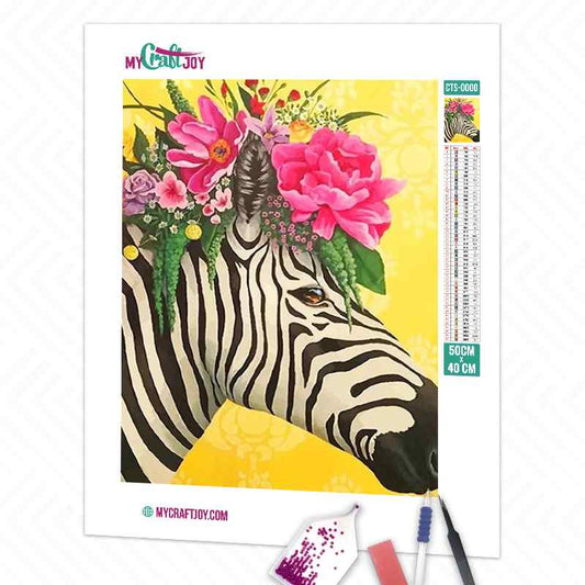Zebra - DIY Diamond Painting Kit