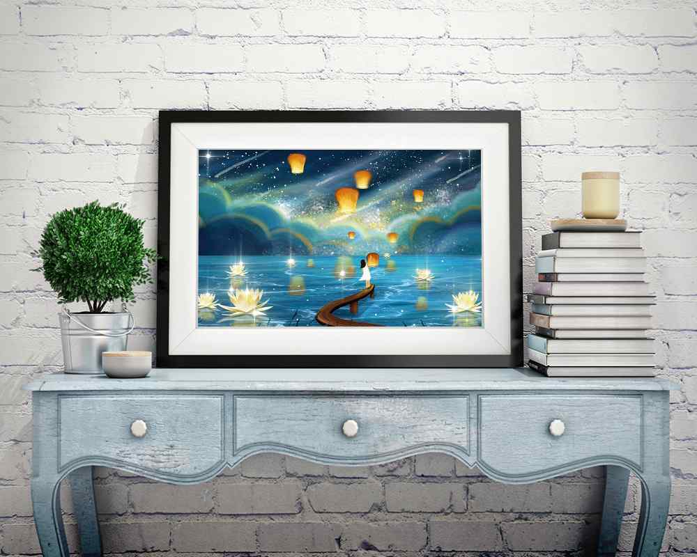 Asian Night - DIY Diamond Painting Kit