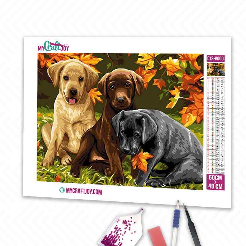 Puppies - DIY Diamond Painting Kit