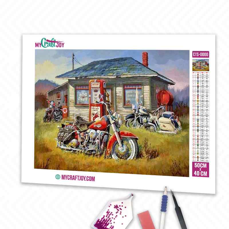Motorcycles - DIY Diamond Painting Kit