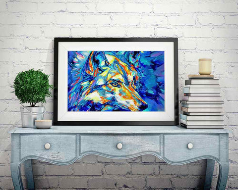 Wolf Abstract - DIY Diamond Painting Kit