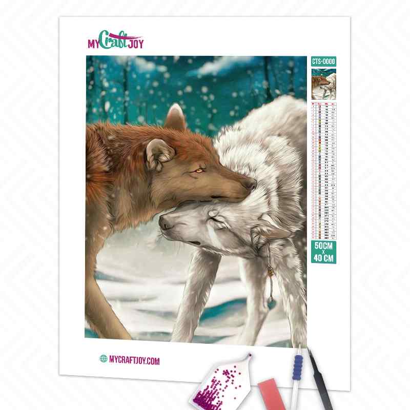 Wolves Love - DIY Diamond Painting Kit