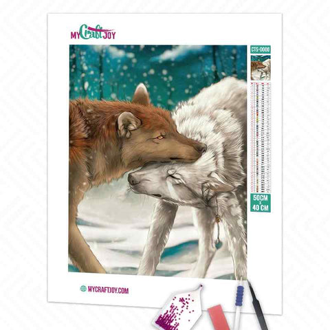 Wolves Love - DIY Diamond Painting Kit