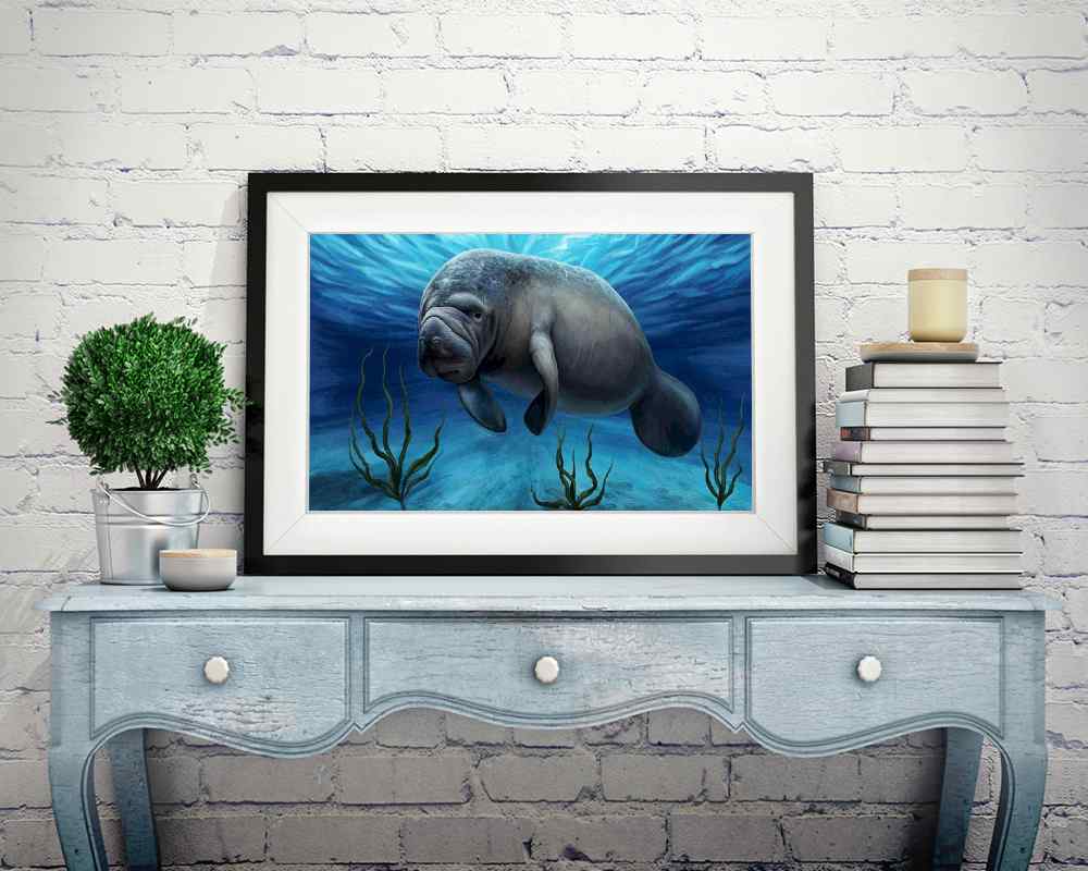Giant Manatee - DIY Diamond Painting Kit