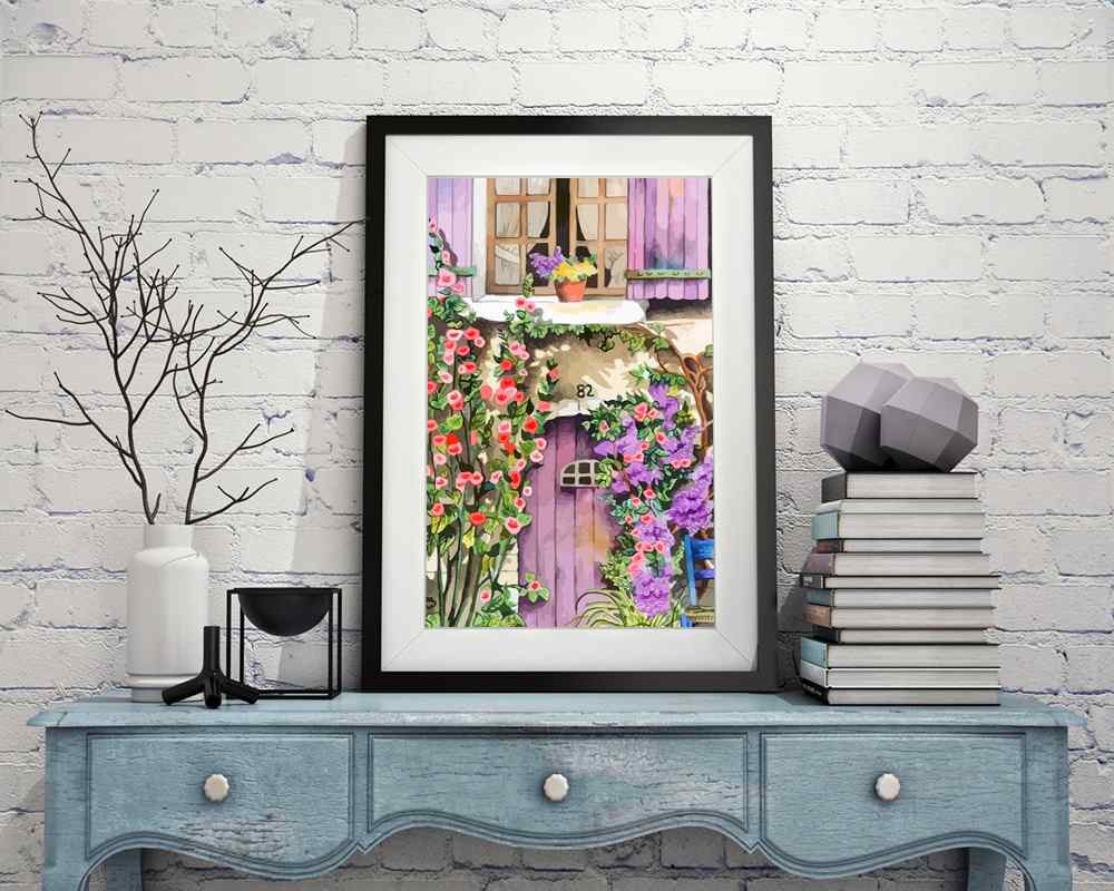 Flower House - DIY Diamond Painting Kit