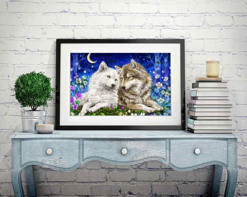Wolves Love - DIY Diamond Painting Kit
