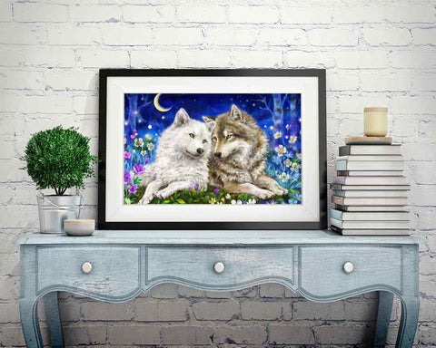 Wolves Love - DIY Diamond Painting Kit