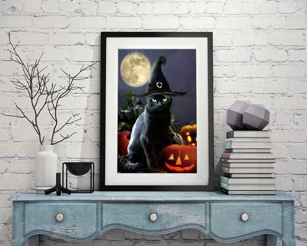 Cat Witch - DIY Diamond Painting Kit