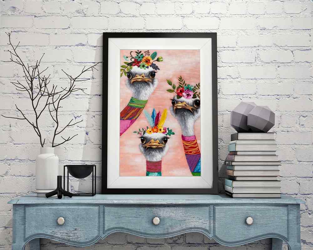 Ostrich Abstract - DIY Diamond Painting Kit