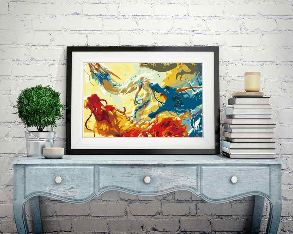 Dragons Abstract - DIY Diamond Painting Kit