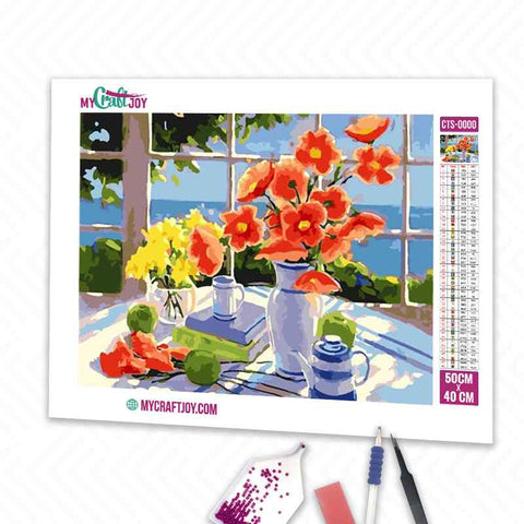 Flowers - DIY Diamond Painting Kit