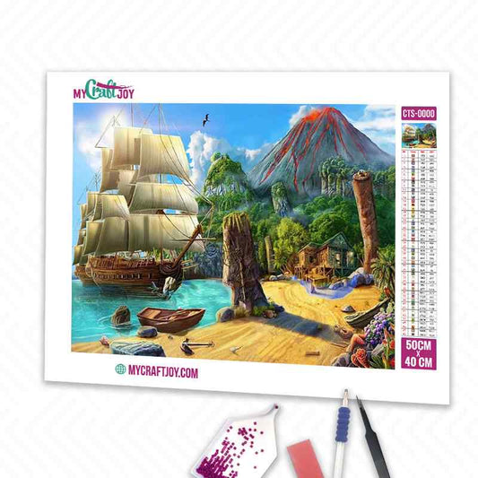 Secret Island - DIY Diamond Painting Kit