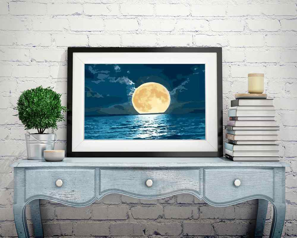 Moon - DIY Diamond Painting Kit
