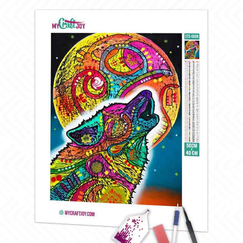 Wolf Abstract - DIY Diamond Painting Kit