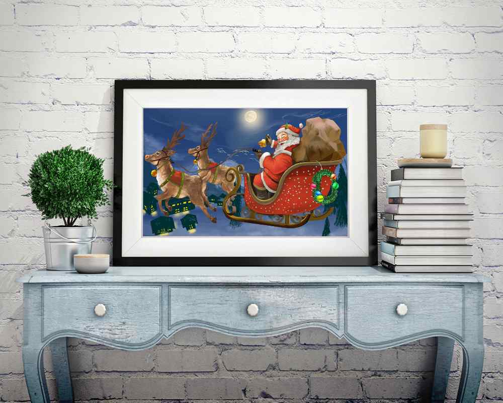 Santa - DIY Diamond Painting Kit