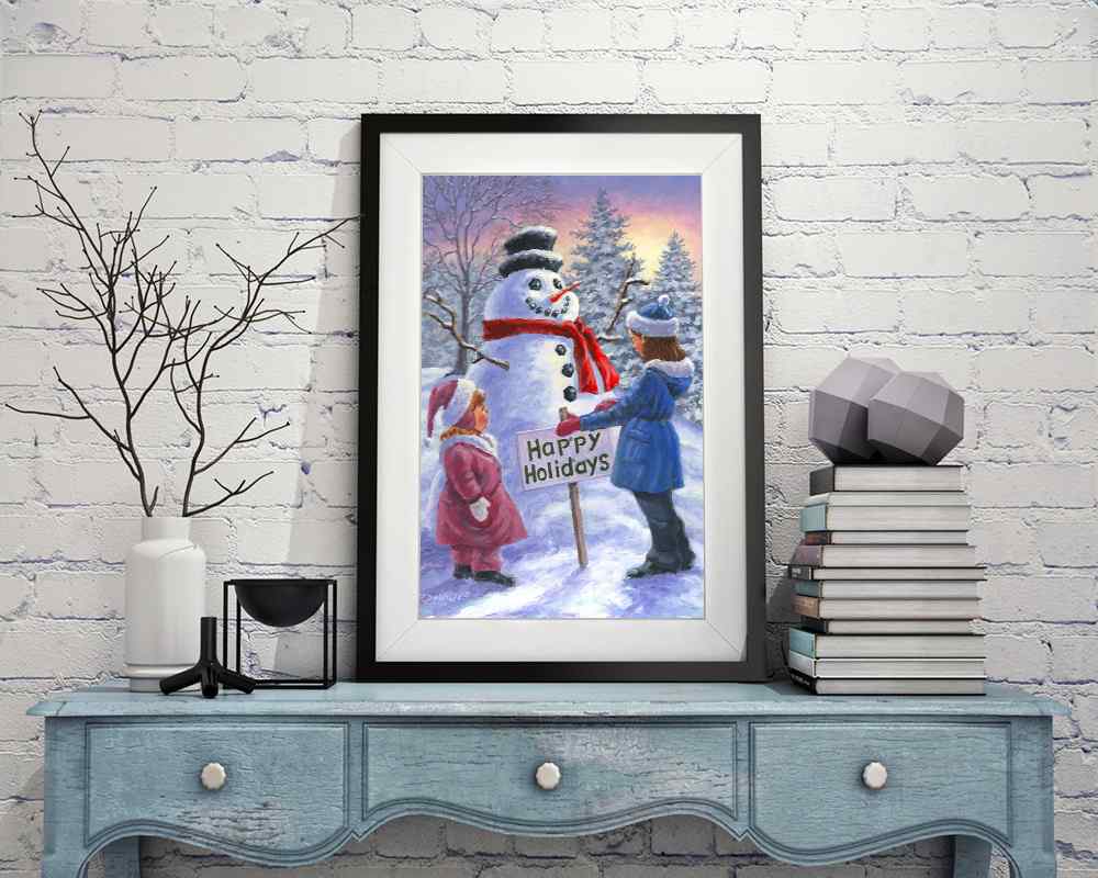 Snowman - DIY Diamond Painting Kit
