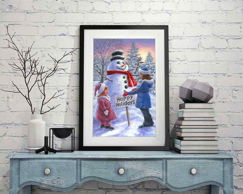 Snowman - DIY Diamond Painting Kit