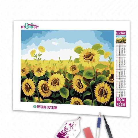 Sunflowers - DIY Diamond Painting Kit