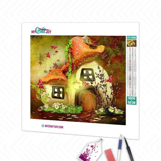 Mushroom House - DIY Diamond Painting Kit