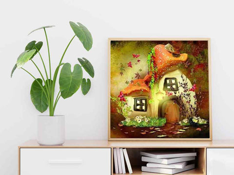 Mushroom House - DIY Diamond Painting Kit