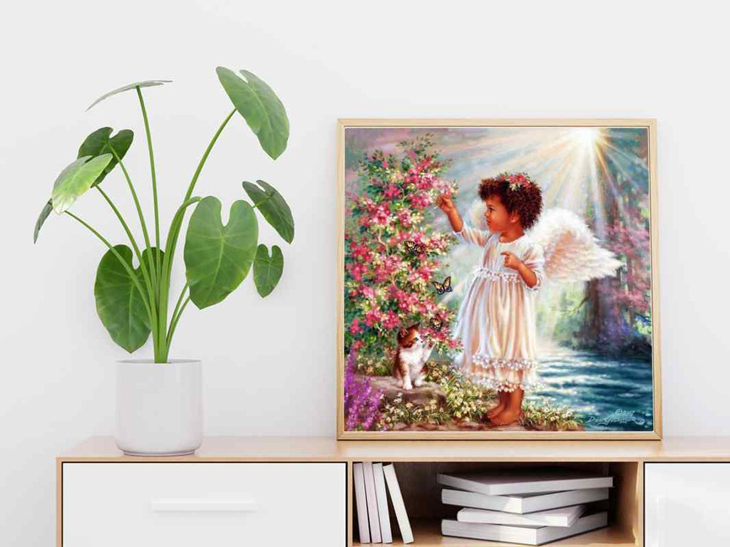 Angel and Cat - DIY Diamond Painting Kit