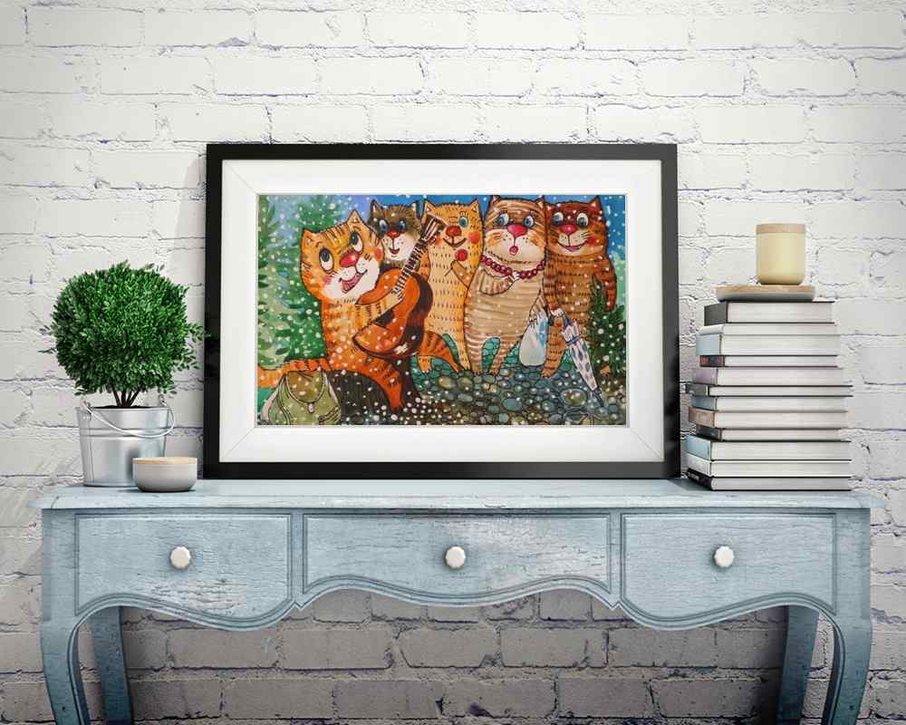 Happy Cats - DIY Diamond Painting Kit