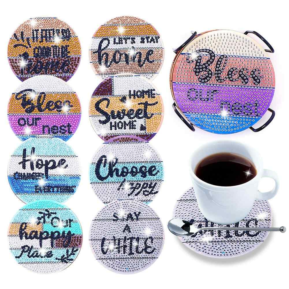Statement 8-pack - Diamond Painting Coasters