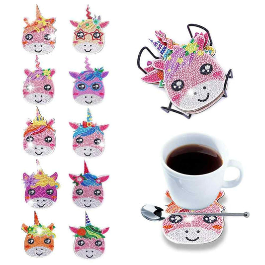 Unicorn 10-pack - Diamond Painting Coasters