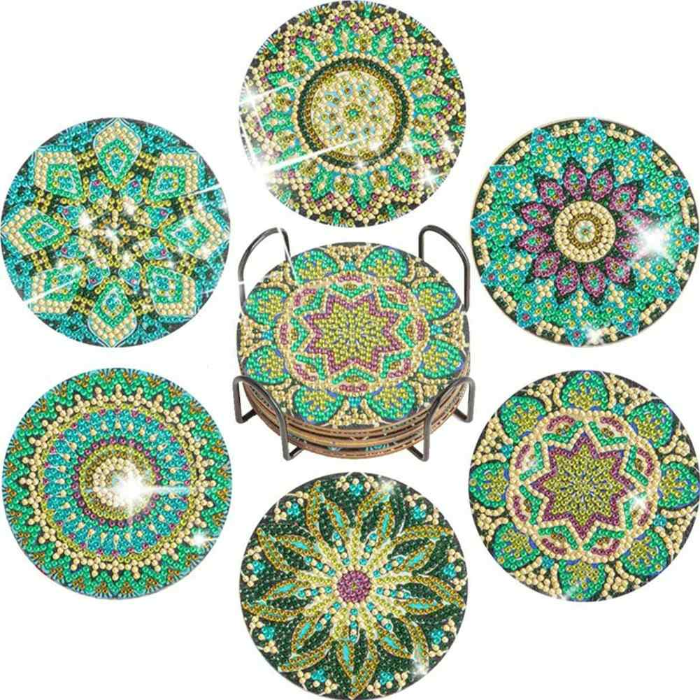 Mandalas 6-pack - Diamond Painting Coasters