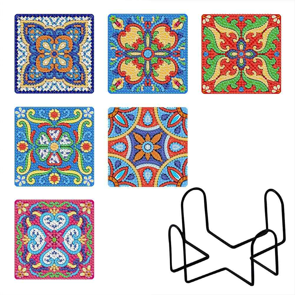 Mandalas 6-pack - Diamond Painting Coasters