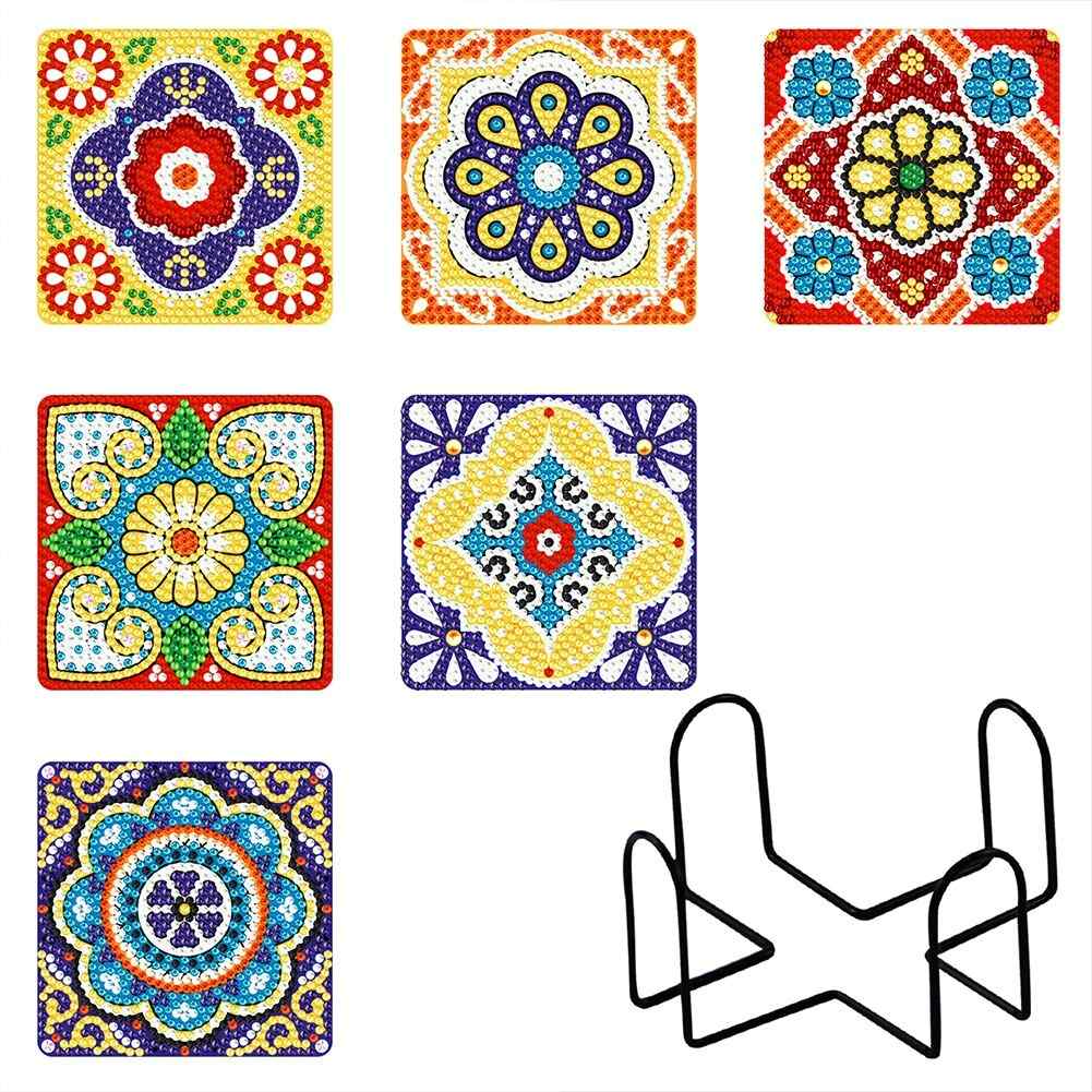 Mandalas 6-pack - Diamond Painting Coasters