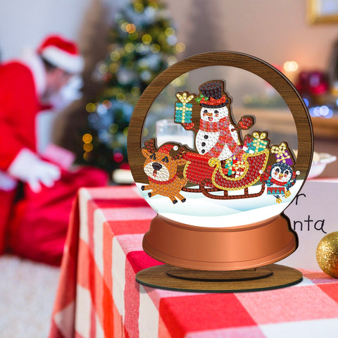 Diamond Painting Wood Ornament