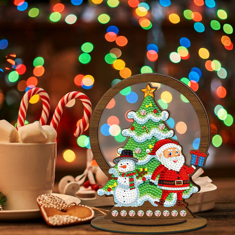 Diamond Painting Wood Ornament