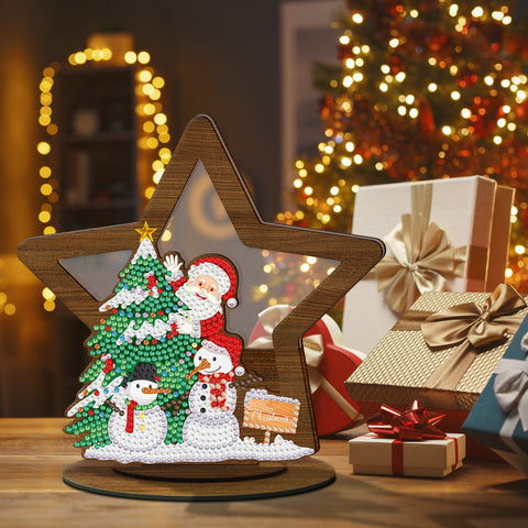 Diamond Painting Wood Ornament