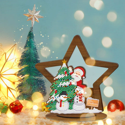 Diamond Painting Wood Ornament